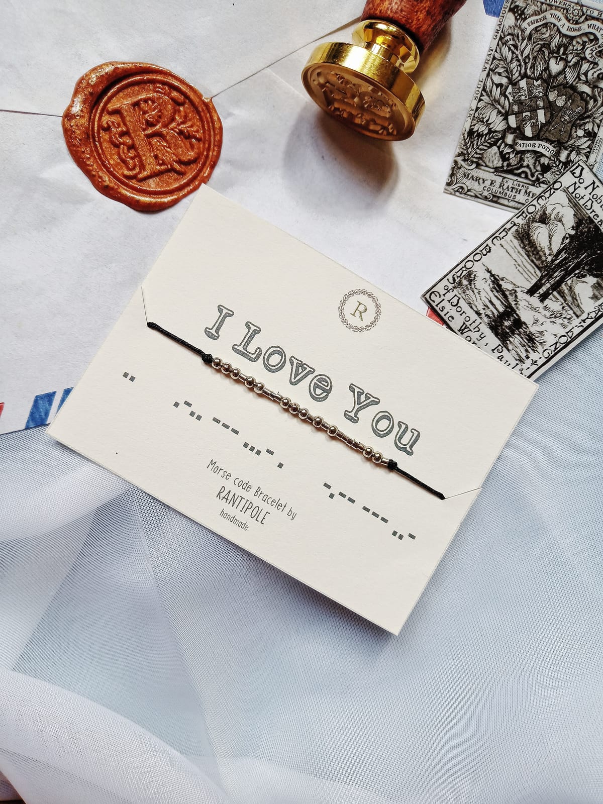 I Love You morse-code bracelet