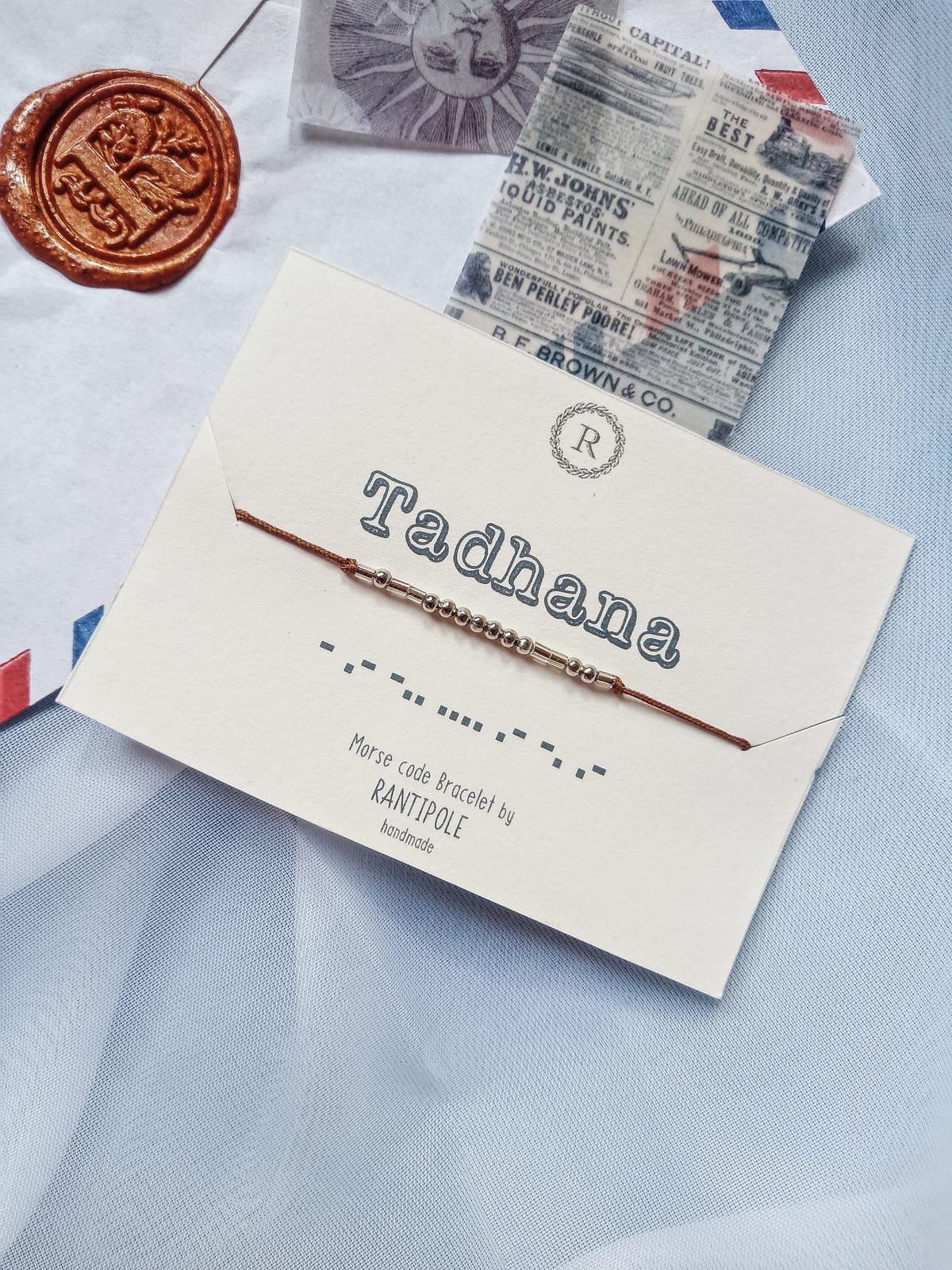 Tadhana morse-code bracelet