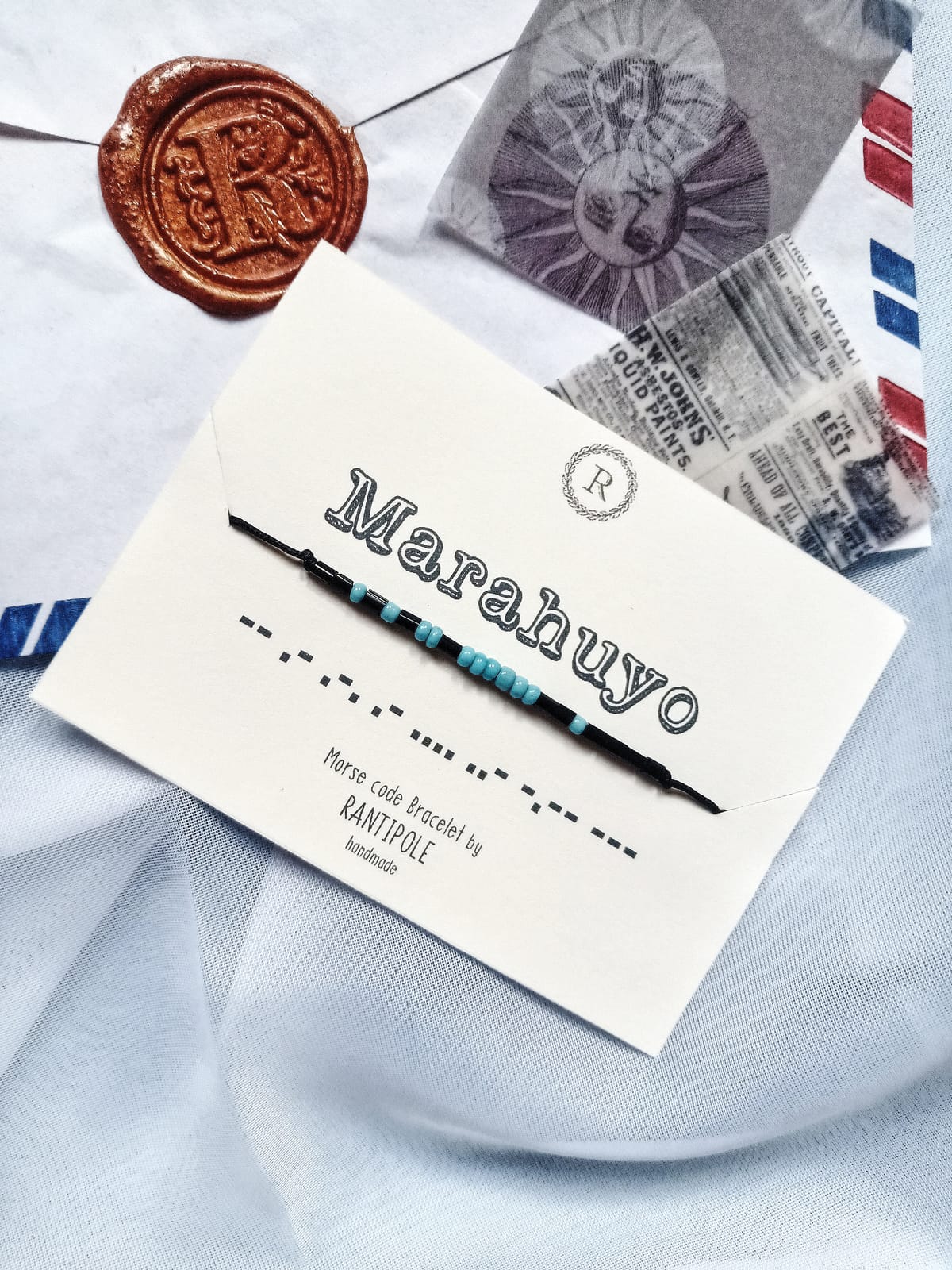 Marahuyo morse-code bracelet